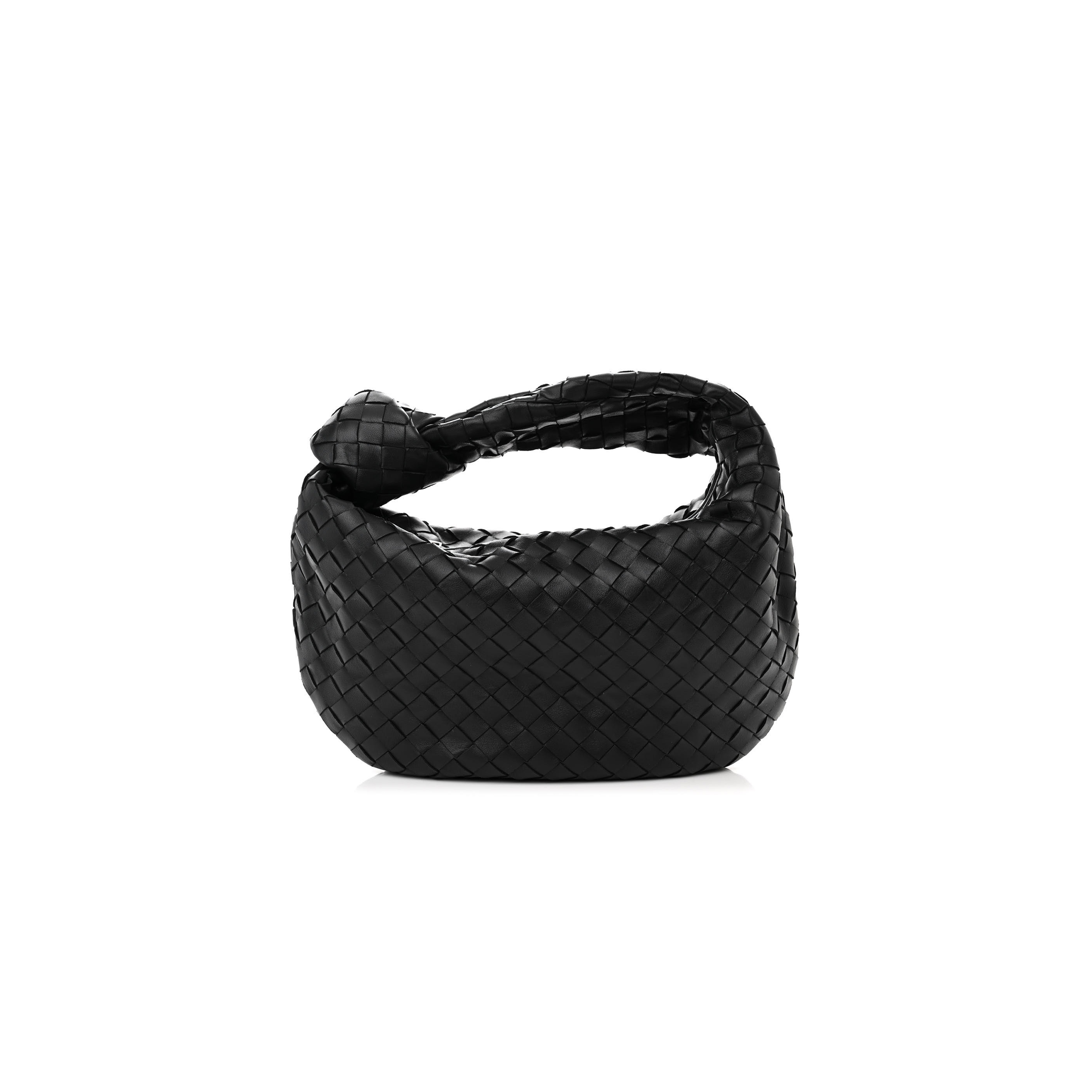 bo*te*ga Ve*ne*ta nappa intrecciato teen jodie hobo black (37*25*8cm)